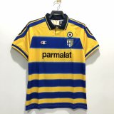 Retro  Parma Away Yellow 1:1 Quality Soccer Jersey  1999-2000