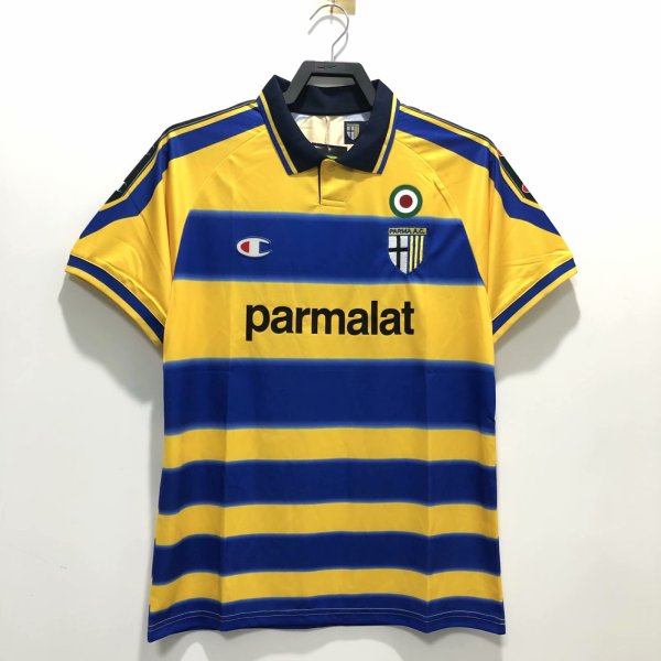 Retro  Parma Away Yellow 1:1 Quality Soccer Jersey  1999-2000