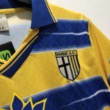 Retro  Parma Home Yellow 1:1 Quality Soccer Jersey  1998-1999