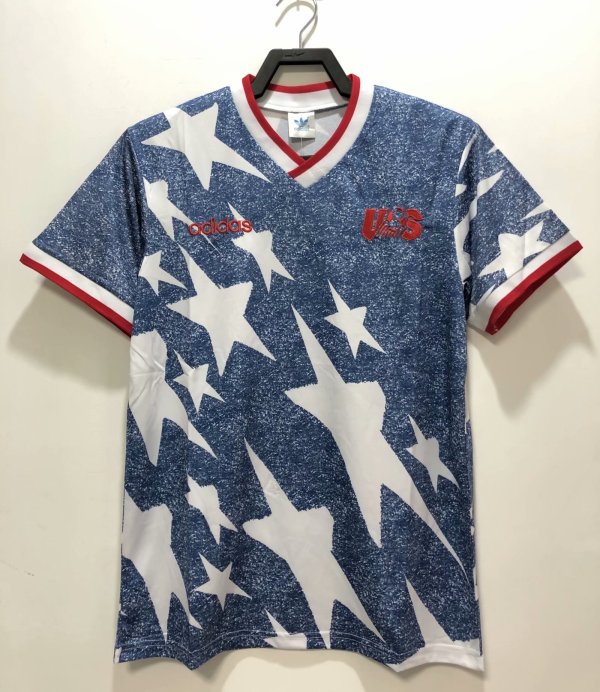 Retro America Away Fans 1:1 Quality Soccer Jersey  1994