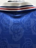 Retro Rangers Home 1:1 Quality Soccer Jersey   1996-1997