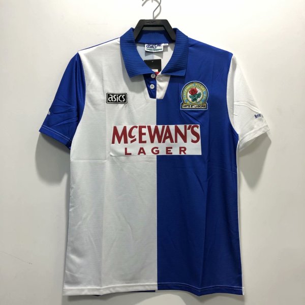 Retro Blackburn  Home Fans 1:1 Quality Soccer Jersey  1994-1995