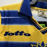 Retro  Parma Home Yellow 1:1 Quality Soccer Jersey  1998-1999