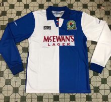 Retro Blackburn Long Sleeve Home Fans 1:1 Quality Soccer Jersey  1994-1995