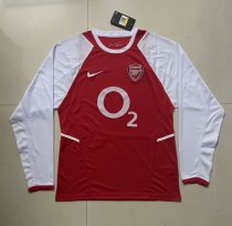 Retro Arsenal Home Long Sleeve 1:1 Quality Soccer Jersey  2002-2004