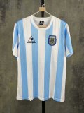 Retro Argentina Maradona Commemorative Edition  1:1 Quality Soccer Jersey  1986