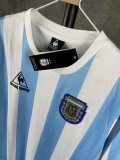 Retro Argentina Maradona Commemorative Edition  1:1 Quality Soccer Jersey  1986