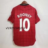Retro Manchester United Home 1:1 Quality Soccer Jersey  2012-2013