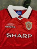 Retro Manchester United Home Kids Set 1:1 Quality Soccer Jersey  1999-2000