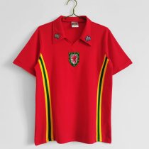 Retro Wales Home 1:1 Quality Soccer Jersey  1976-1979