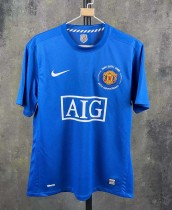Retro Manchester United away with embroidery champion 1:1 Quality Soccer Jersey   2007-2008