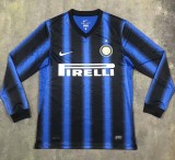 Retro Inter Milan Home Long sleeve 1:1 Quality Soccer Jersey   2010-2011