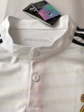 Retro Real Madrid Home Long Sleeve  1:1 Quality Soccer Jersey    2014-2015