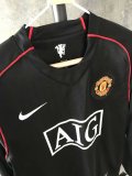 Retro Manchester United 2rd Away Long sleeve1:1 Quality Soccer Jersey  2007-2008