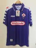 Retro Fiorentina Home Fans 1:1 Quality Soccer Jersey  1998-1999