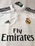 Retro Real Madrid Home Long Sleeve  1:1 Quality Soccer Jersey    2014-2015