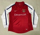 Retro  Arsenal Home Long sleeve 1:1 Quality Soccer Jersey  2001-2002