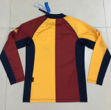 Retro Roma home Long sleeve 1:1 Quality Soccer Jersey  2000-2001