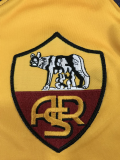 Retro Roma home Long sleeve 1:1 Quality Soccer Jersey  2000-2001