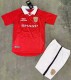 Retro Manchester United Home Kids Set 1:1 Quality Soccer Jersey  1999-2000