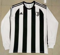 Retro Juventus Long Sleeve  1:1 Quality Soccer Jersey 