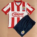 Chivas 115th Red Kids Kits 1:1 Quality Soccer Jersey 