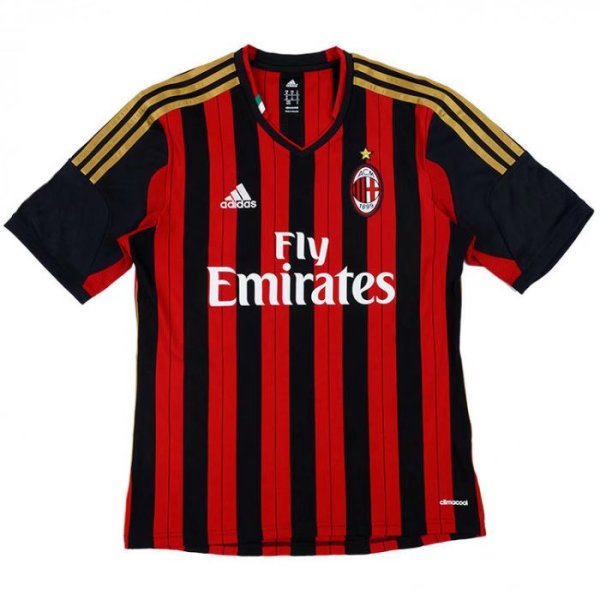 Retro AC Home Fans 1:1 Quality Soccer Jersey  2013-2014