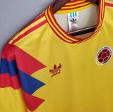 Retro Colombia Home 1:1 Quality Soccer Jersey  1990