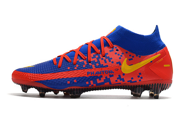 耐克 Phantom GT高帮防水全针织红色原装底FG足球鞋Nike Phantom GT Elite Dynamic Fit FG39-45