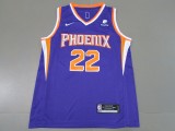 NBA New Suns #22 Ayton purple