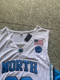 NBA North Carolina #23 white shirt