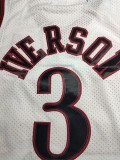 NBA 76ers Lverson 1997-1998 white classic Mesh Jersey
