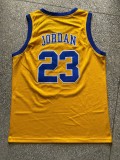 NBA Jordan high school #23 yellow shirt