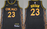 NBA Bull #23 Jordan city black