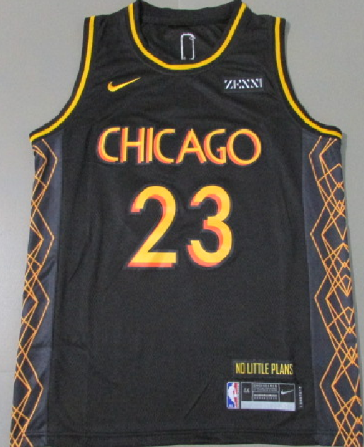 NBA Bull #23 Jordan city black