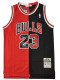 NBA Bulls #23 Jordan Yin Yang Red + Black 1997-1998 classic vintage Jersey