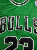NBA Bulls #23 Jordan 1997-1998 Green Classic Mesh Jersey