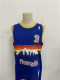 NBA Nuggets # 3 Lverson Snow mountain blue top Mesh Jersey