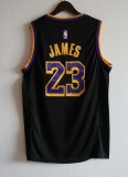 NBA Lakers #23 James  achievement black