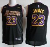 NBA Lakers #23 James  achievement black