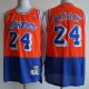NBA Lakers #24 Kobe up orange down Blue Vintage mesh