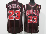 NBA Chicago Bull #23 Jordan Golden black red bar