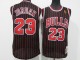 NBA Chicago Bull #23 Jordan Golden black red bar