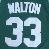 Bill Walton # 33 helix High School Green Embroidered Jersey
