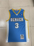 NBA Nuggets # 3 Lverson Retro moon blue top Mesh Jersey