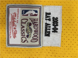 NBA Supersonic Retro #34 Allen vintage yellow top Mesh Jersey