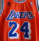 NBA Lakers #24 Kobe up orange down Blue Vintage mesh
