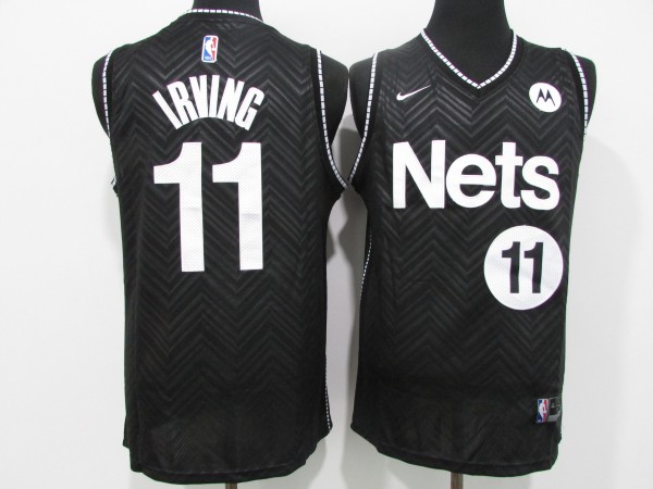 NBA 2021 Nets #11 Lrving award black