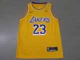 NBA Lakers #23 James yellow