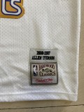 NBA Nuggets # 3 Lverson snow mountain white top Mesh Jersey